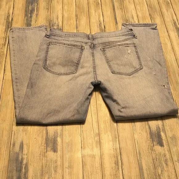 Gap Womens 1969 Best Girlfriend Distressed Jeans Straight Leg Sz 27 - Picture 7 of 7